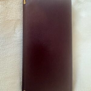 Cartier Burgundy Leather Card Holder